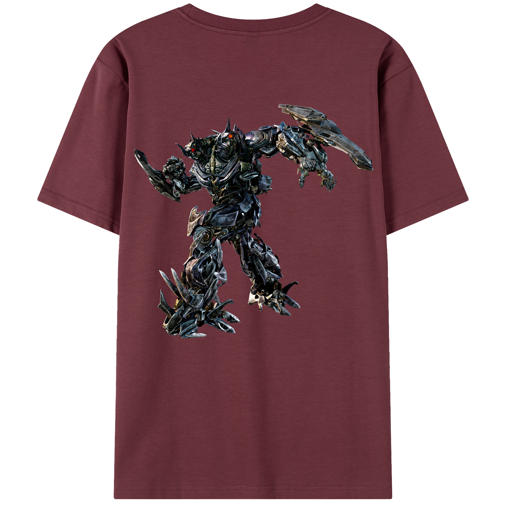 （画像用） Transformers トランスフォーマー 綿100％半袖Tシャツ（背面プリント）